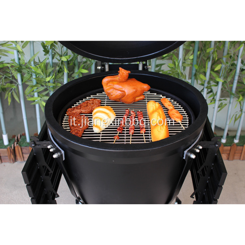 Griglia per barbecue con uova Kamado in acciaio da 22&quot;